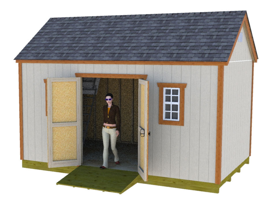 10x16 Gable Shed Plan