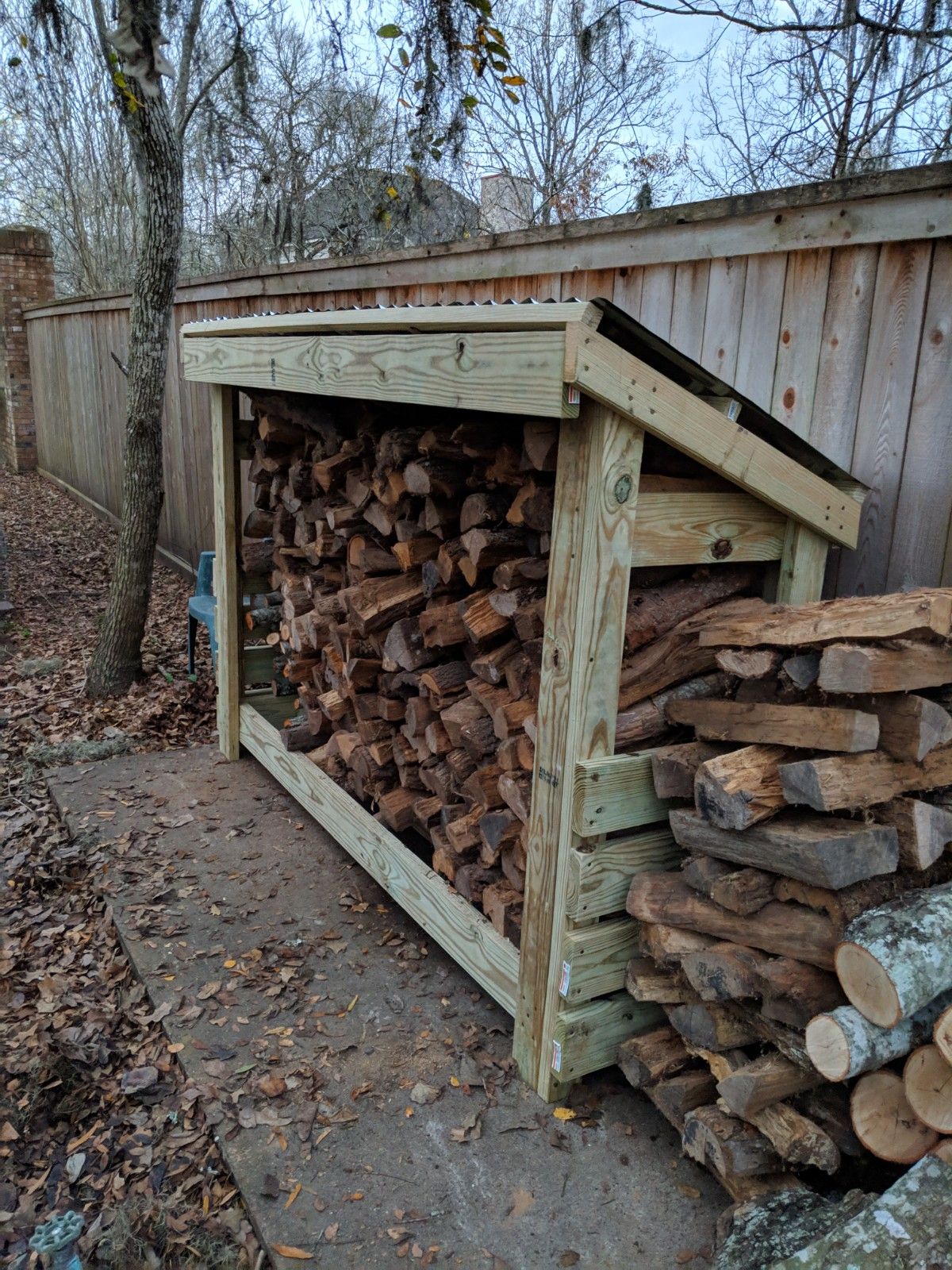 2'x8' Firewood Shed Plan