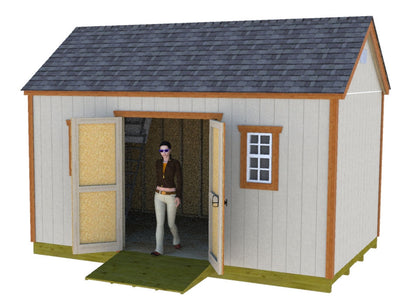 10x16 Gable Shed Plan