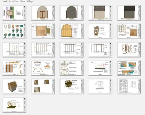 10x10 Barn Shed Plan
