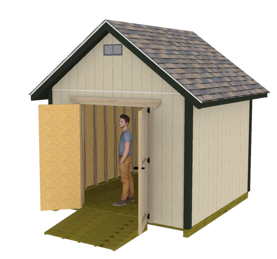 10x10 Gable Shed Plan