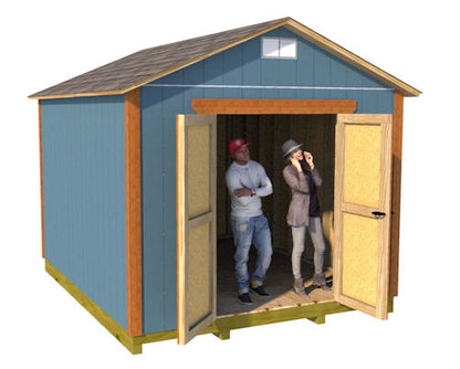 10x12 Gable Shed Plan