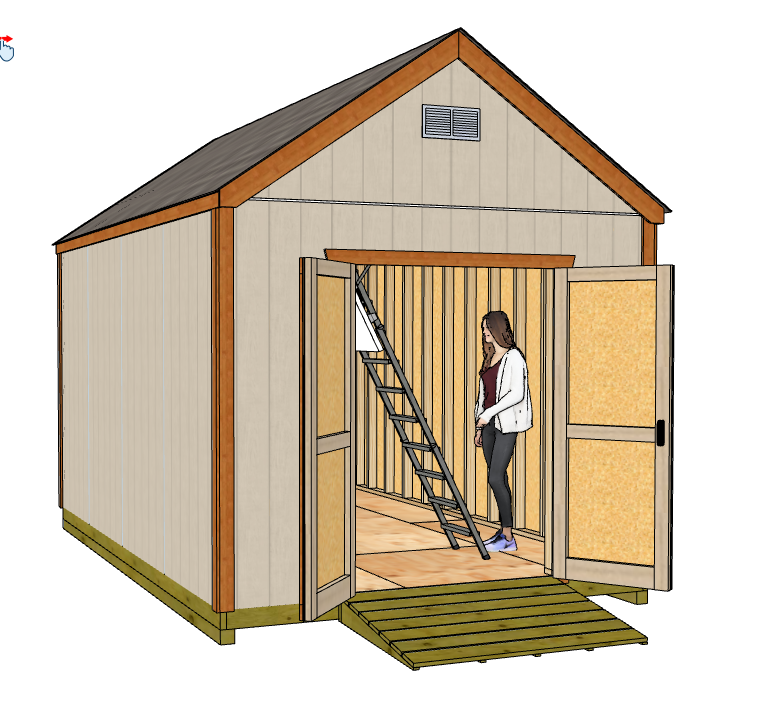 10x16 Gable Shed Plan