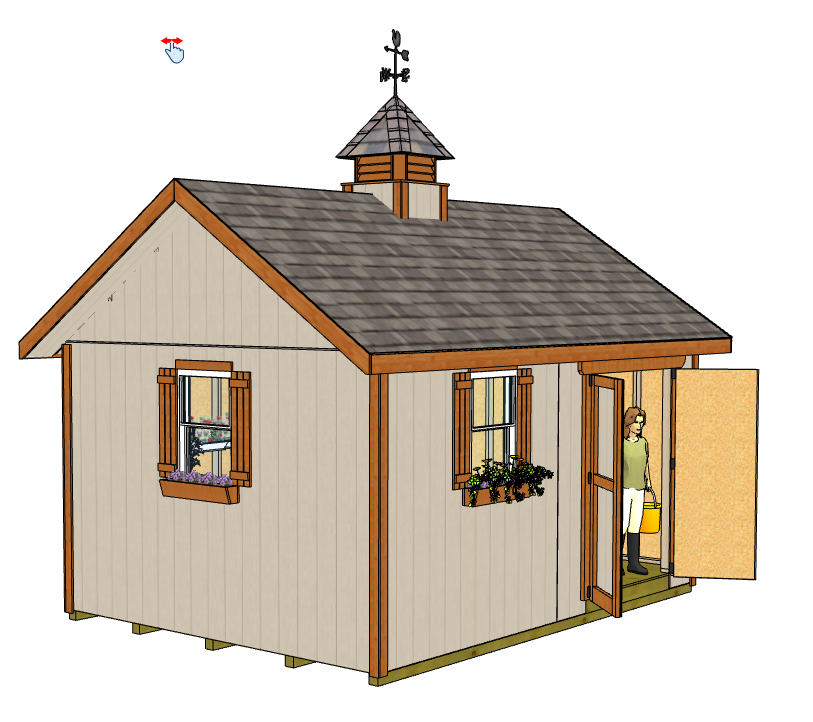 12x16 Garden Shed Plans
