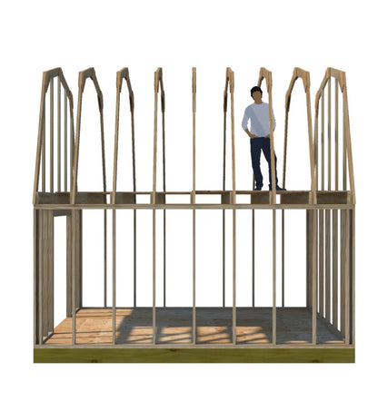 Barn Truss 12' wide With  6'8" Headroom