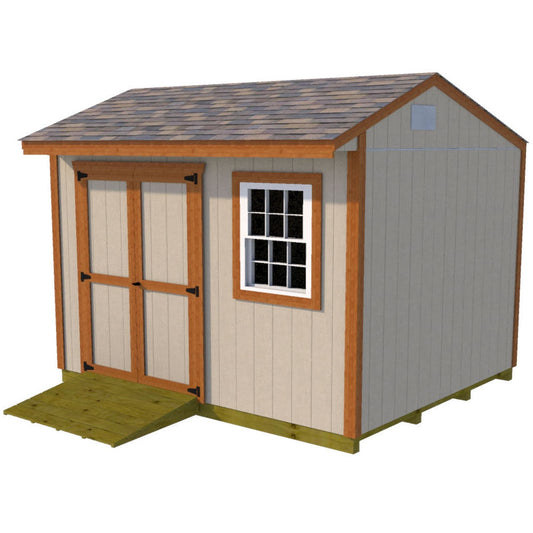 12x10 Saltbox Shed Plan