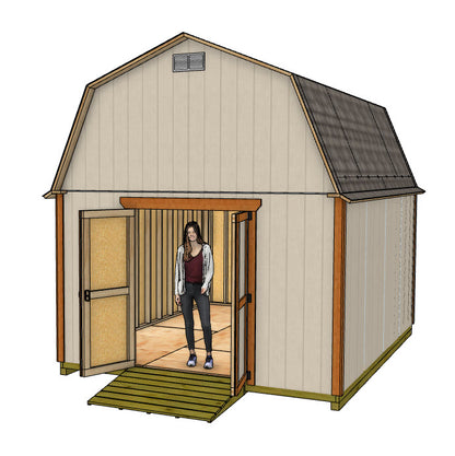 12x16 shed plans