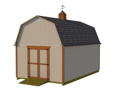 12x20 Barn With Huge Loft Shed Plan
