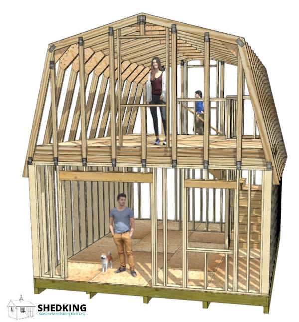 16x20 Barn Shed Plan