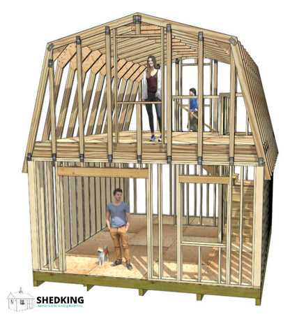 16x20 Barn Shed Plan