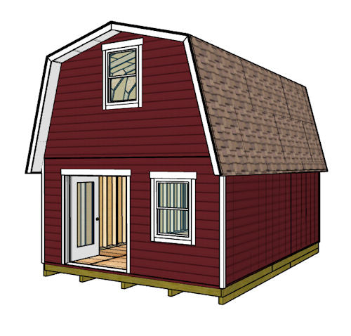 16x20 Barn Shed Plan