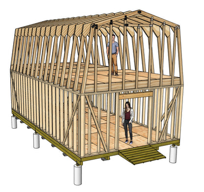 16x30 Barn Shed Plan