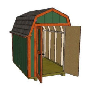 6x8 Barn Shed Plan