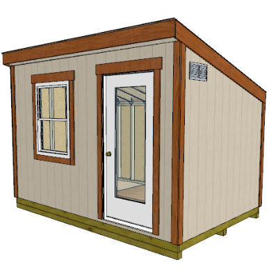 8'x12' Lean-To Shed Plan