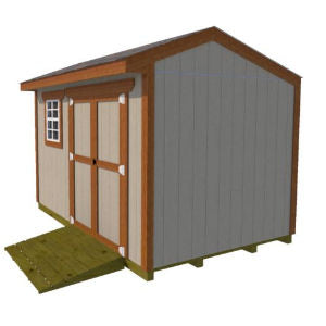 12x8 Saltbox Shed Plan