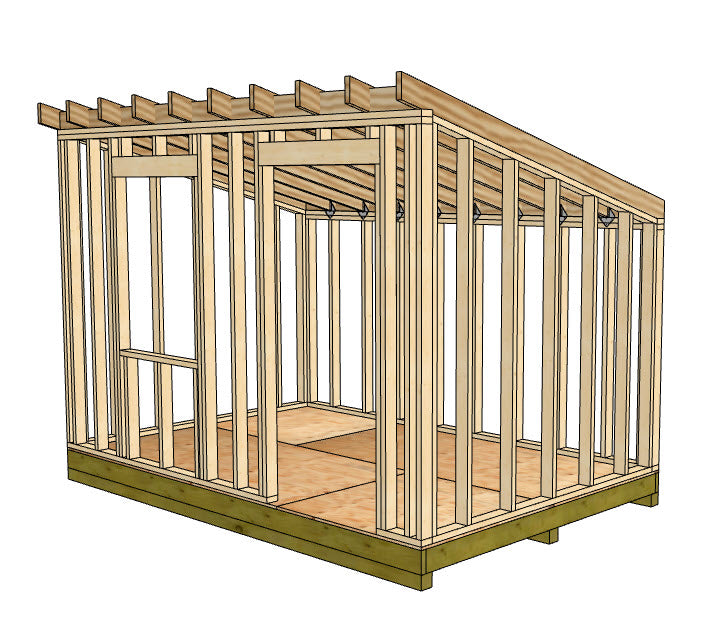 8'x12' Lean-To Shed Plan