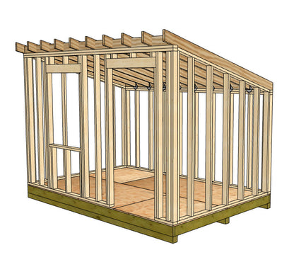 8'x12' Lean-To Shed Plan