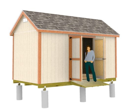 8x16 Gable Shed Plan