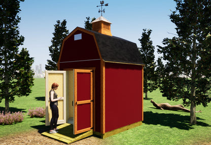 8x8 Barn Shed Plan