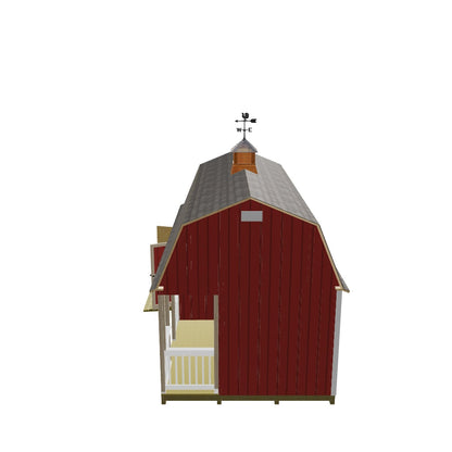 Diy 12x24 Barn With Porch Plans