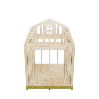8x10 Barn With Loft Shed Plan