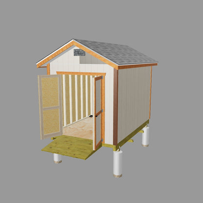 Augmented Reality 8x12 gable shed plan