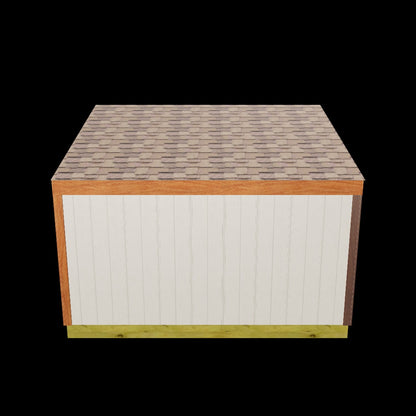 8'x12'Lean-to shed plan 3d view