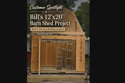 12x20 Barn With Huge Loft Shed Plan