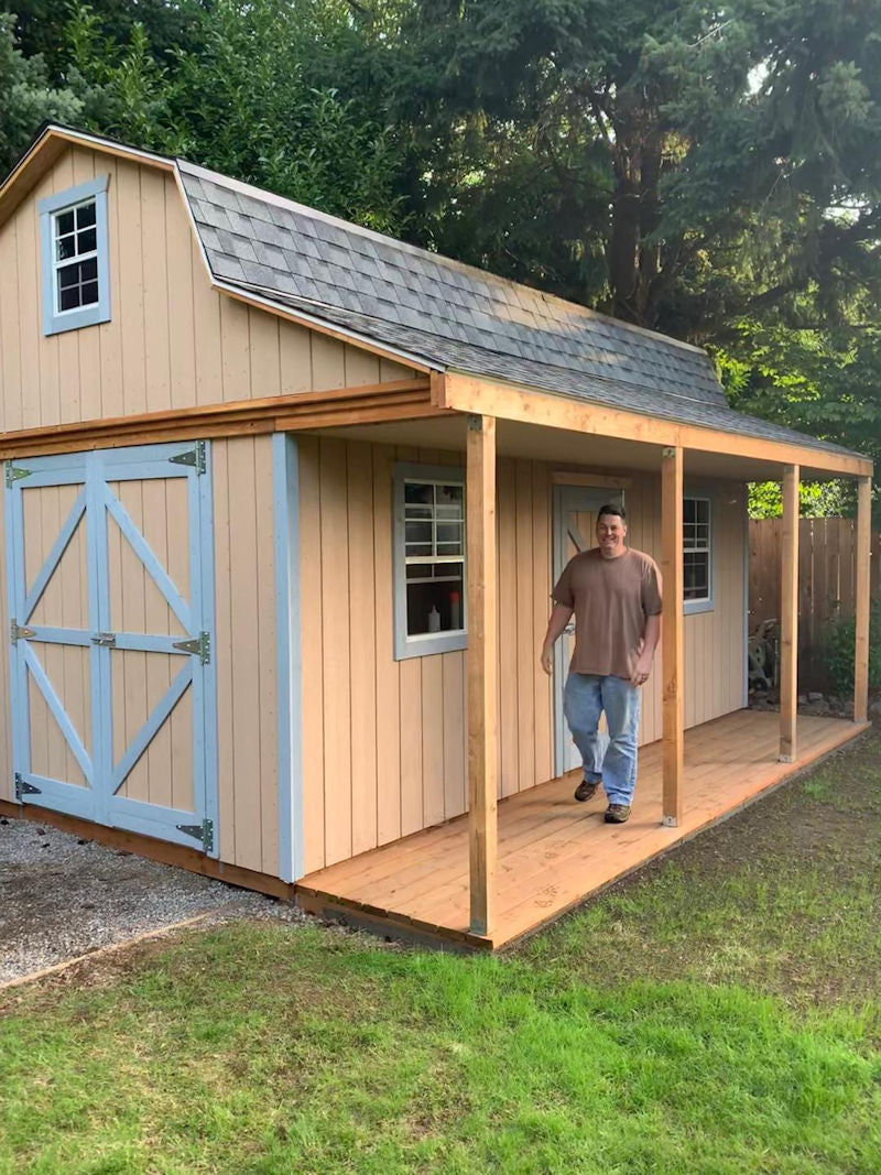 10x16 Barn Shed Plans With Huge Loft